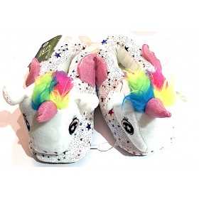 PANTOFOLE moppine UNICORNO ciabatte BIANCO babbucce SJ GANG seven TAGLIA EUR 29 - 31 SEVEN - 1
