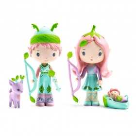 LILY & SYLVESTRE fate TINYLY action figure DJECO in resina DJ06960 snodabile MINIATURA età 4+ Djeco - 1
