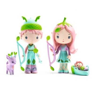 LILY & SYLVESTRE fate TINYLY action figure DJECO in resina DJ06960 snodabile MINIATURA età 4+ Djeco - 1
