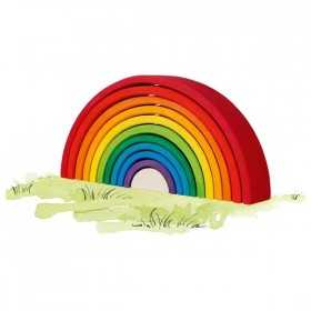 ARCOBALENO MONTESSORI archi colorati GOKI gioco in legno 11 PEZZI età 2+ GOKI - 1
