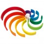 ARCOBALENO MONTESSORI archi colorati GOKI gioco in legno 11 PEZZI età 2+ GOKI - 6