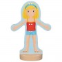 BAMBOLA DA VESTIRE base in legno VESTITI IN STOFFA set di 10 abiti GOKI età 4+ GOKI - 2
