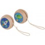 YO YO in legno SPAZIO yoyo GOKI lunga corda SENZA FRIZIONE età 3+ GOKI - 1