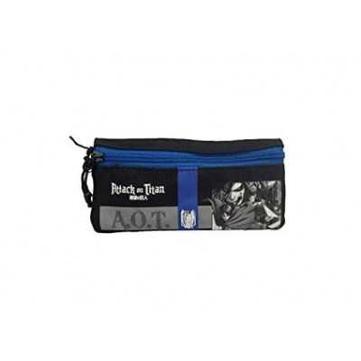 ASTUCCIO RETTANGOLARE pencil case ATTACK ON TITANS scuola e tempo libero COMIX ANIME panini MANGA aot Franco Panini Ragazzi - 1