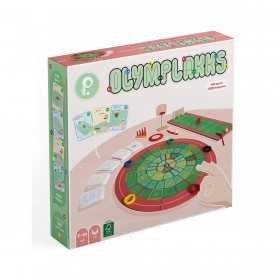 OLYMPLAKKS gioco di abilità COMPONENTI IN LEGNO con 10 sport 100 MINI GIOCHI età 7+ PLAKKS - 1