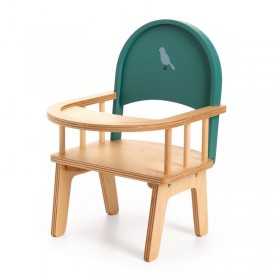 SEGGIOLONE IN LEGNO pomea collection VERDE per bambole DJECO età 2+ Djeco - 1