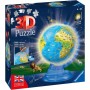 PUZZLE 3D ravensburger MAPPAMONDO LUMINOSO con led DIAMETRO 28 CM età 6+ Ravensburger - 2