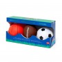 MINI BALL SET con 3 palloni BASKET CALCIO RUGBY palle LEGAMI Legami - 2