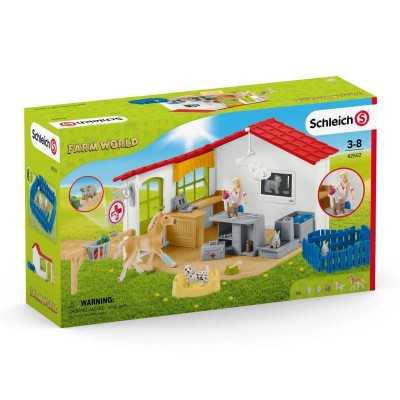CLINICA VETERINARIA CON ANIMALI set di miniature in resina FARM WORLD schleich 42502 età 3+ Schleich - 1