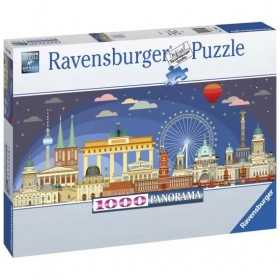 PUZZLE ravensburger 1000 PEZZI di 98 x 37,5 cm BERLINO DI NOTTE panorama