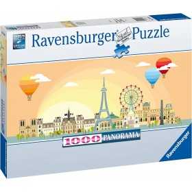 PUZZLE ravensburger 1000 PEZZI di 98 x 37,5 cm UN GIORNO A PARIGI panorama