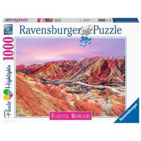 PUZZLE ravensburger 1000 PEZZI di 70 x 50 cm LE MONTAGNE ARCOBALENO IN CINA