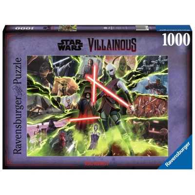 PUZZLE ravensburger 1000 PEZZI star wars VILLAIONOUS disney ASAJJ VENTRESS di 50 x 70 cm Ravensburger - 1