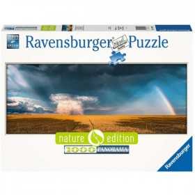 PUZZLE ravensburger 1000 PEZZI panorama CAMPI DOPO LA TEMPESTA di 98 x 37,5 cm NATURE EDITION