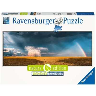 PUZZLE ravensburger 1000 PEZZI panorama CAMPI DOPO LA TEMPESTA di 98 x 37,5 cm NATURE EDITION Ravensburger - 1