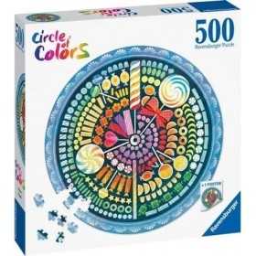 PUZZLE ravensburger CIRCLE OF COLORS circolare CANDY originale 500 PEZZI diametro 52 CM