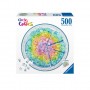 PUZZLE ravensburger CIRCLE OF COLORS circolare TORTA ARCOBALENO originale 500 PEZZI diametro 52 CM Ravensburger - 1