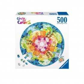 PUZZLE ravensburger CIRCLE OF COLORS circolare GELATI originale 500 PEZZI diametro 52 CM