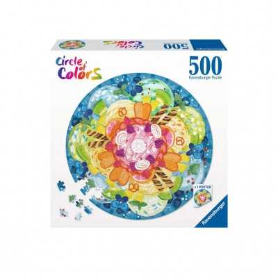 PUZZLE ravensburger CIRCLE OF COLORS circolare GELATI originale 500 PEZZI diametro 52 CM Ravensburger - 1