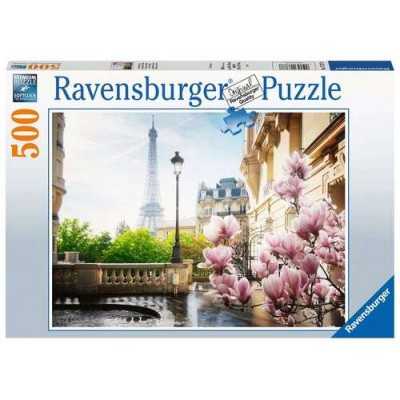 PUZZLE ravensburger PRIMAVERA A PARIGI original 500 PEZZI soft click 49 X 36 CM Ravensburger - 1