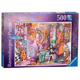 PUZZLE ravensburger STANZA DELLA STUDENTESSA original 500 PEZZI soft click 49 X 36 CM