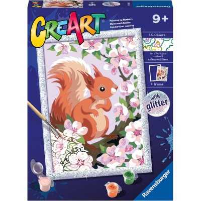 SCOIATTOLO kit artistico CREART ravensburger 15 COLORI con cornice GLITTER età 9+ Ravensburger - 1