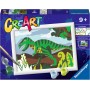 CREART kit artistico ROAMING DINOSAUR ravensburger 9 COLORI con cornice DINOSAURO età 9+ Ravensburger - 1