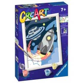 CREART kit artistico SPACE EXPLORER ravensburger 10 COLORI con cornice MISSILE età 7+ Ravensburger - 1