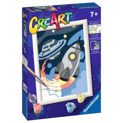 CREART kit artistico SPACE EXPLORER ravensburger 10 COLORI con cornice MISSILE età 7+ Ravensburger - 1