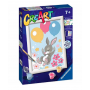 CREART kit artistico FLYING BUNNY ravensburger 9 COLORI con cornice CONIGLIETTO età 7+ Ravensburger - 1