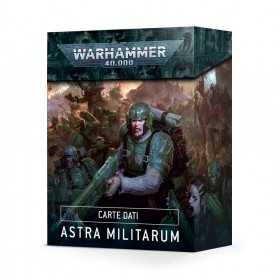 MAZZO DI CARTE DATI data cards ASTRA MILITARUM warhammer 40k IN ITALIANO età 12+