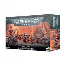 KHORNE BERZERKERS set di 10 miniature in plastica WORLD EATERS games workshop WARHAMMER 40K età 12+