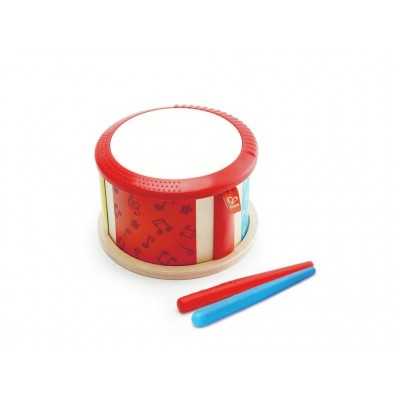 TAMBURO A DUE FACCE hape DOUBLE SIDED DRUM musicale CON 2 BACCHETTE età 12 mesi + Hape - 1