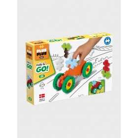 BIG MAKE & GO con 4 ruote PLUS PLUS costruzioni in plastica 29 PEZZI GRANDI età 3+ Plusplus - 1