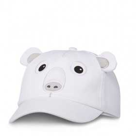 CAPPELLO cap DA BASEBALL affenzahn ORSO POLARE polar bear CAPPELLINO cotone biologico MEDIUM AFFENZAHN - 2