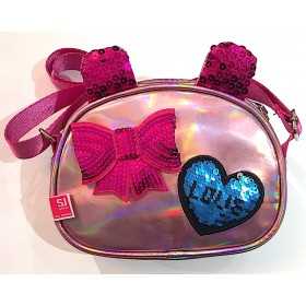 ROUND SHOULDER BAG rosa lucente SJ GANG tracolla BORSA tempo libero SEVEN - 1
