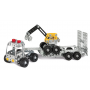 CAMION RIMORCHIO costruzioni IN METALLO con attrezzi EITECH con ruspa 375 PEZZI età 8+ EITECH - 2