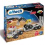 CAMION RIMORCHIO costruzioni IN METALLO con attrezzi EITECH con ruspa 375 PEZZI età 8+ EITECH - 1