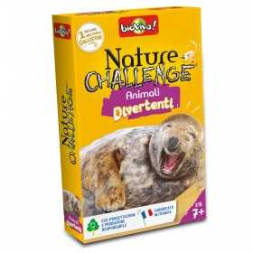 ANIMALI DIVERTENTI mazzo di carte NATURE CHALLENGE bioviva IN ITALIANO età 7+ Bioviva - 1