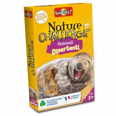 ANIMALI DIVERTENTI mazzo di carte NATURE CHALLENGE bioviva IN ITALIANO età 7+ Bioviva - 1