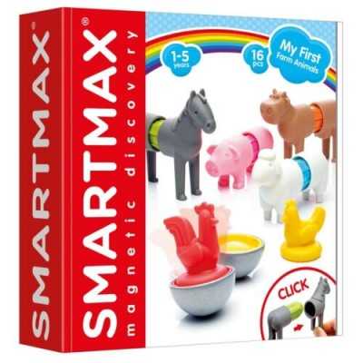 MY FIRST FARM ANIMALS gioco magnetico SMARTMAX animali della fattoria COSTRUZIONI in plastica 16 PEZZI età 1+ smartmax - 1