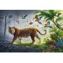 WOODEN ravensburger PUZZLE da 500 pezzi JUNGLE TIGER con 40 whimsies INSERTI SAGOMATI in legno Ravensburger - 2