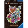 WOODEN ravensburger PUZZLE da 150 pezzi VOLPE con 15 whimsies INSERTI SAGOMATI in legno FOX età 10+ Ravensburger - 1