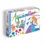 AQUARELLUM JUNIOR sentosphere PRINCIPESSE DEI FIORI kit artistico 4 TAVOLE con colori e pennello SentoSphere - 1
