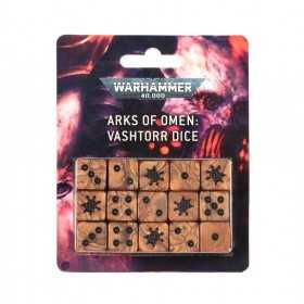 VASHTORR DICE set di 15 dadi da 16mm ARKS OF OMEN warhammer 40k CITADEL età 12+