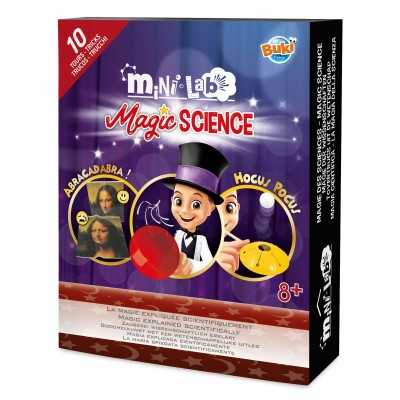 MAGIC SCIENCE con 10 trucchi magici MINI LAB kit scientifico BUKI per maghi MAGIE CON SPIEGAZIONE SCINTIFICA età 8+ BUKI - 1