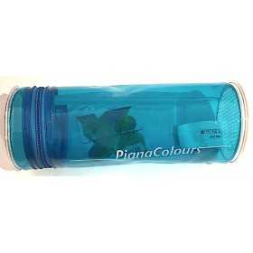 ASTUCCIO BLU monocromo TRASPARENTE silicone IRIDESCENTE pencil case PIGNA COLOURS PIGNA - 1