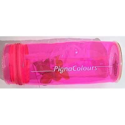 ASTUCCIO ROSA monocromo TRASPARENTE silicone IRIDESCENTE pencil case PIGNA COLOURS PIGNA - 1