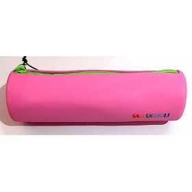 ASTUCCIO in silicone ROSA monocromo CON ZIP pencil case SACCUCCIOLI LEBEZ - 1