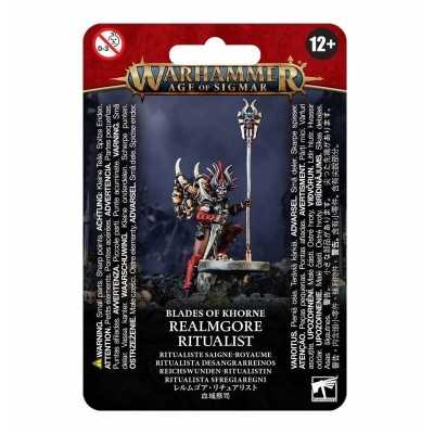 REALMGORE RITUALIST miniatura in plastica BLADES OF KHORNE warhammer AGE OF SIGMAR età 12+ Games Workshop - 1